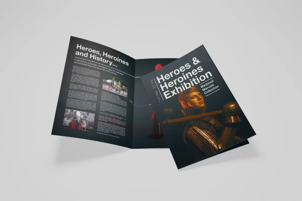 Print A leaflet printing example.