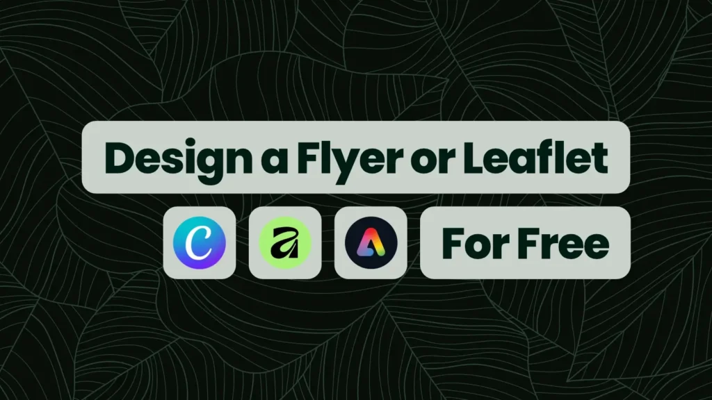 How to Design a Flyer or Leaflet for Free