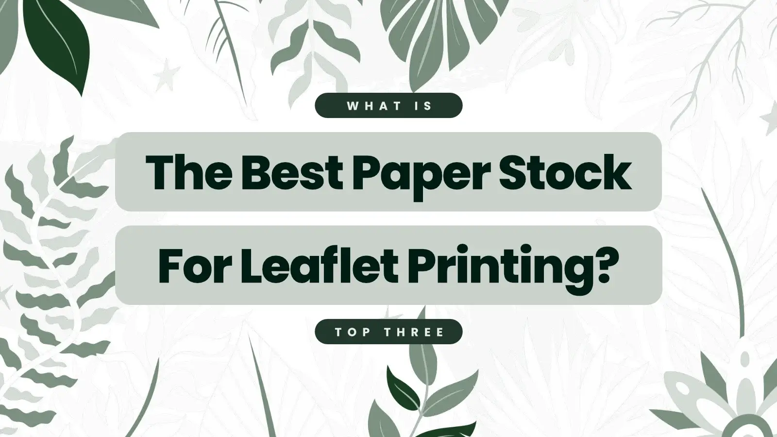 What is The Best Paper Stock For Leaflet Printing? What is The Best Paper Stock For Leaflet Printing?
