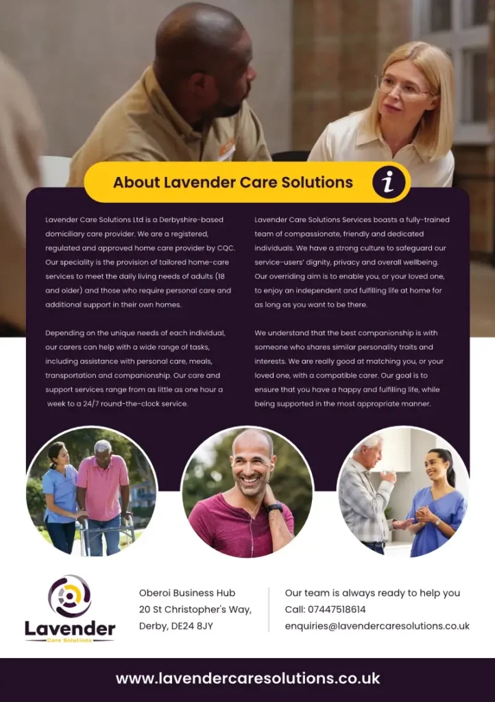 A leaflet design used for a distribution campaign in Derby.