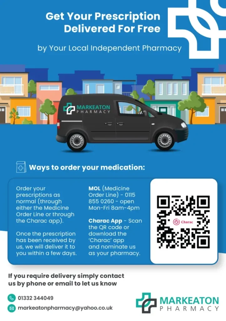 A leaflet design used for a distribution campaign in Derby.