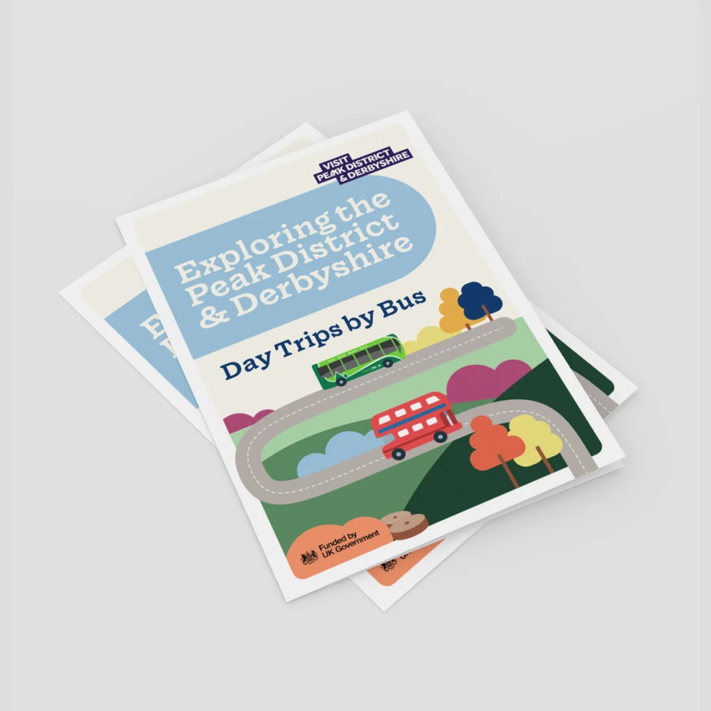An Explore The Peak District & Derbyshire leaflet that was delivered around Derby.