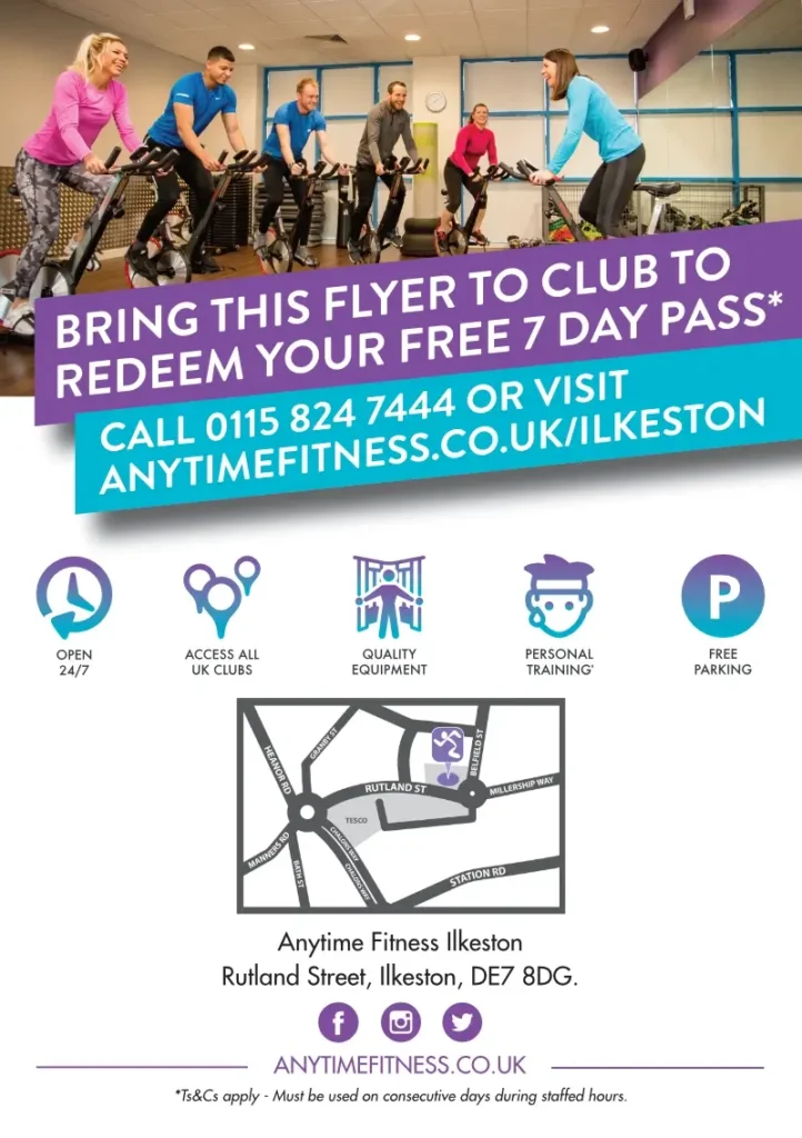 A flyer design used for a leaflet distribution campaign in Ilkeston & Mansfield.